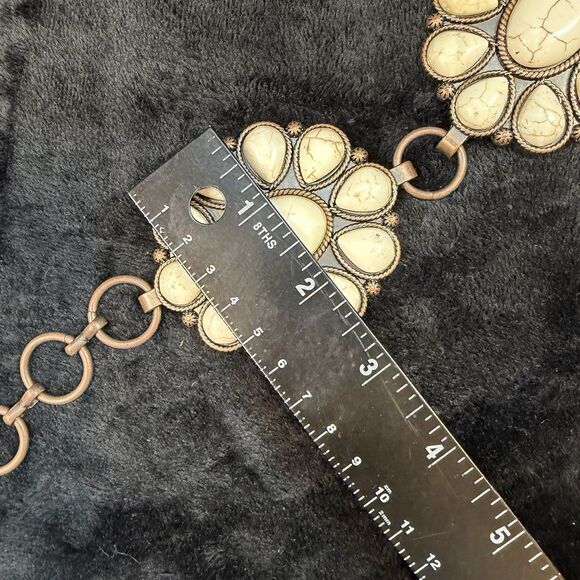Angel Ranch Western Womens Belt Conchos Bronze Stones Boho Western Hippie Gypsy main image 9